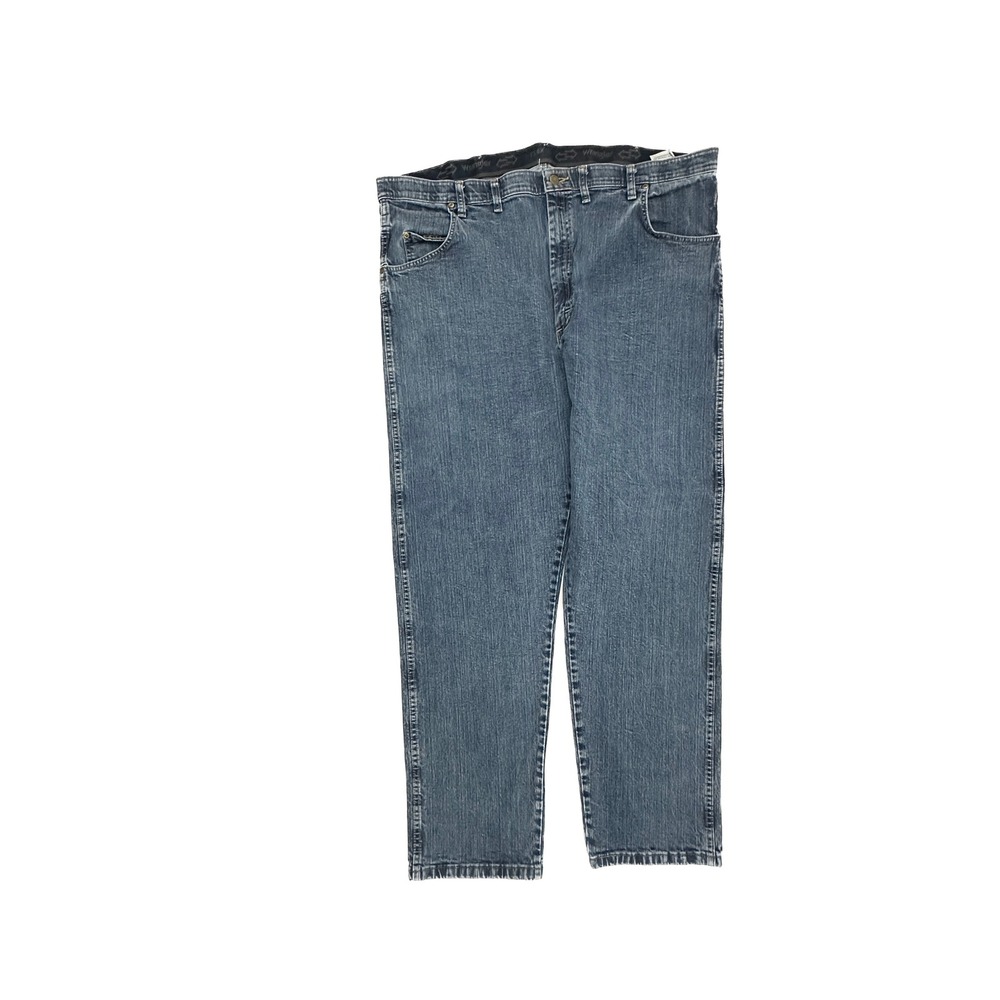 Wrangler Rugged Wear Jeans Mens 46x32 Dark Blue Flex Straight Leg‎ 1035051DS